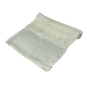 Auth GIORGIOARMANI - Light Green Silk Scarf